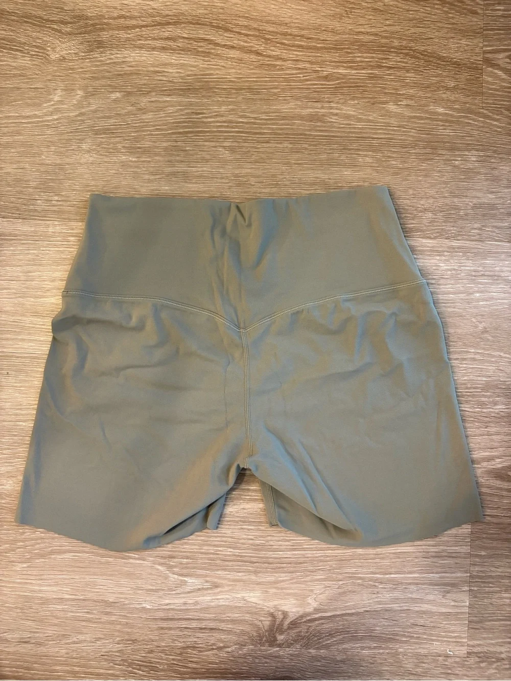 Nike Women's Olive Green High-Rise Athletic Shorts